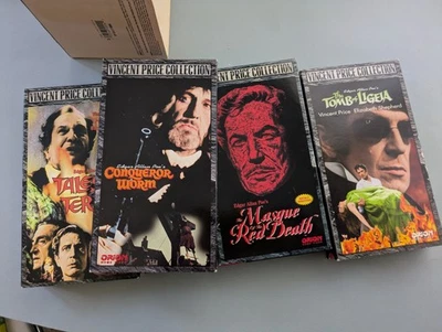 Vincent Price Collection, The: Edgar Allan Poe (VHS, 1995, 4-Tape Set) - Image 1 of 4