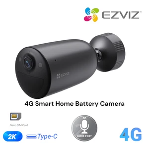 EZVIZ 2K 4G WiFi Battery Camera CS-EB3-4G PIR Motion Detect Color Night Vision - Picture 1 of 22
