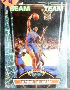 1992-93 Topps 93 Stadium Club Dennis Rodman Beam Team - Bild 1 von 4