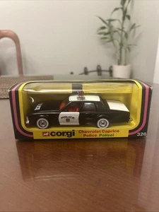 CORGI Chevrolet Caprice Classic 326 Police Polizei Rare Opening Doors Britain - Picture 1 of 4