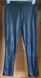 MARINA RINALDI Faux-Leder-Hose XL 44 (23) Schwarz beschichtet Stretch wie NEU - Bild 1 von 5