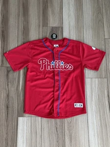 Philadelphia Phillies Majestic Red Hunter Pence #3 Jersey MLB Youth Large 14-16 - Picture 1 of 8