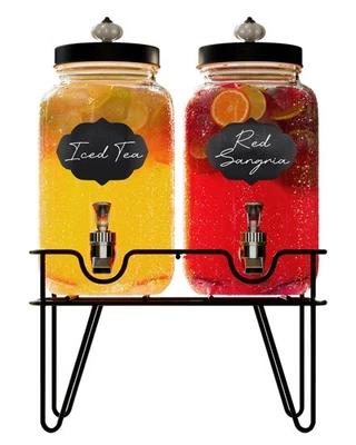 Dispensador de bebidas Manchester conjunto de 2 dispensadores de bebidas frias com 3,1 litros cada - Imagem 1 de 4