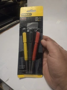STANLEY Setter per unghie, impugnatura ammortizzata, 3 pezzi (58-930) - Foto 1 di 2