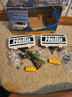 SISTEMA DE LÁMPARA DE CONDUCCIÓN HELLA 550 CAJA ABIERTA COMPLETO Foto 1 de 4