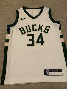 Giannis Antetokounmpo Milwaukee Bucks Nike NBA Jersey Size Youth Small - Picture 1 of 6