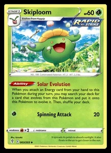 Skiploom Uncommon 003/203 SWSH07: Evolving Skies Pokemon Card - Picture 1 of 2