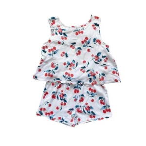 NWT Splendid Cherries Short Romper Size 6x - Picture 1 of 4