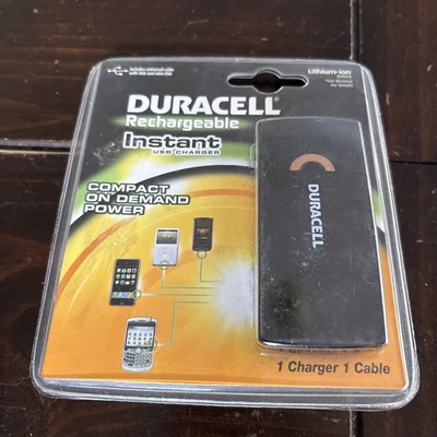 Duracell Rechargeable Instant USB Charger Compact Power Bank 锂离子电池 — 第 1/4 张图片