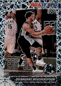 NBA Hoops Premium Silver Laser Prizm #236 Quinndary Weatherspoon Spurs 2019-20 - Imagen 1 de 2
