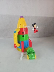 Disney Mickey Mouse Clubhouse Blast Off Rocket with Lights and Sounds Rare - Foto 1 di 13