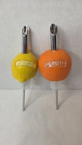 Vintage Wodka Flaschenausgießer Ausgießer Alkohol Smirnoff Zitrone Orange - Bild 1 von 5