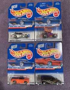 1998 FIRST EDITIONS HOT WHEELS LOT OF 4 CARS #1 #2 #3 #4 OF 40 637 640 634 633 - Picture 1 of 1