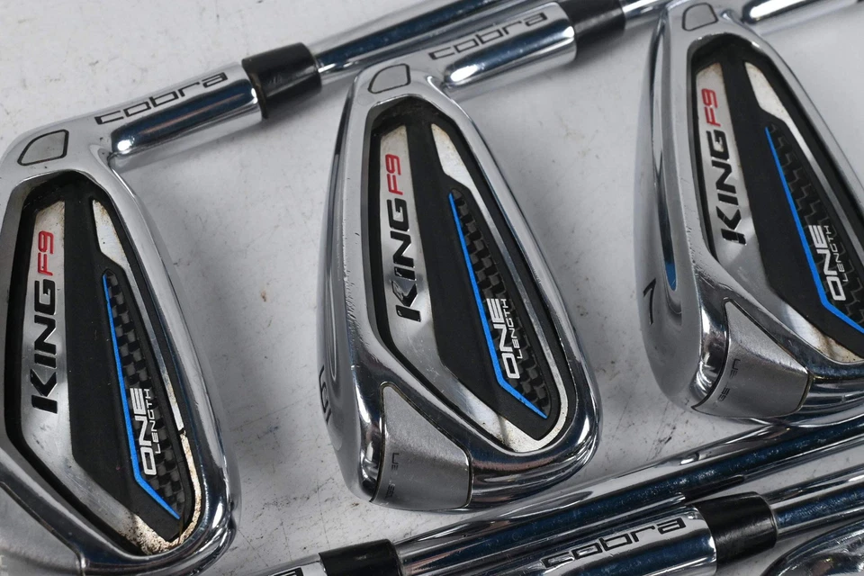 Cobra King F9 One Length Irons / 5-PW+GW / Regular Flex KBS Tour 80 Shafts - Image 1 of 4