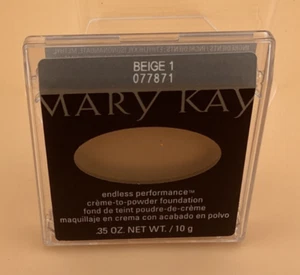 Mary Kay Endless Performance Fondotinta Crema in Polvere Beige 1 077871 Nuovo - Foto 1 di 1