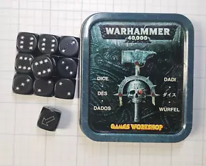 Warhammer 40k Aquila D6 Dice w Scatter Dice Set 2004 OOP w Tin & Extra Dice - Picture 1 of 5
