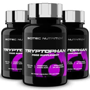 L-Tryptophan 60/180 Caps Supports Relaxation Positive Mood Restful Sleep - Picture 1 of 11
