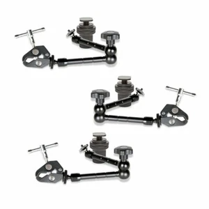 3 Packs 11'' Articulating Magic Arm + Super Clamp for LED Lights Monitors - Picture 1 of 9
