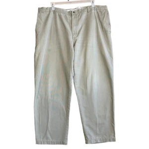 Pantalones Columbia Para Hombre 46X30 Chinos Algodón Marrón Kahki Pierna Recta Cremallera Bolsillo - Imagen 1 de 12