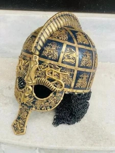 Casco Broe Período Vendel - Casco Broa Vikingo Medieval - Casco Sueco de Halloween - Imagen 1 de 7