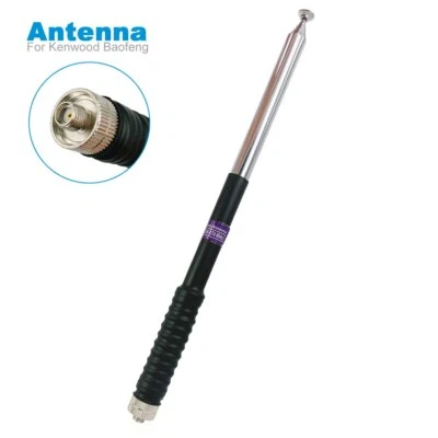 Antena telescópica de ganancia Walkie Talkie SMA hembra para WouXun Kenwood BAOFENG 5R  - Imagen 1 de 4