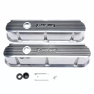Edelbrock For Ford 289 / 302 / 351W Aluminum Tall Elite II Valve Covers - 4264 - Picture 1 of 1