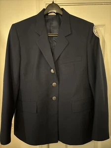 Weibliche Damen Air Force JROTC blau Service Jacke Mantel Größe 14 WR neu - Bild 1 von 4