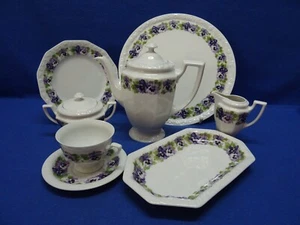 Rosenthal MARIA Stiefmütterchen Teile zur Auswahl -Tasse, Kanne, Teller, Platte - Bild 1 von 11