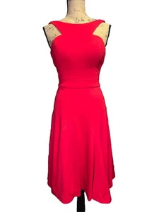 JOVANI Red Fit & Flare Mini Dress Sleeveless Size 0 Homecoming Party Going Out - Picture 1 of 13