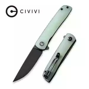 CIVIVI BRAD ZINKER BO FLIPPER KNIFE LINERLOCK JADE G10 NITRO-V SS C20009B-4 - Picture 1 of 7