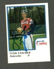 Stan Fascher 1986 ProCards Asheville Tourists authentic autographed card