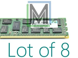 647650-071 HPE 8GB (1X8GB) 2RX4 PC3L-10600R DDR3 ECC REG RAM MEMORY DIMM - 8PCS - Picture 1 of 2