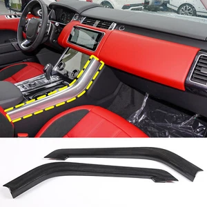 Black Wood Grain Center Console Side Panel Trim For Range Rover Sport 2014-2017 - Imagen 1 de 8