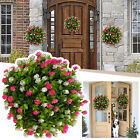 Spring Festival Summer Powder White Wreath Simulation White Wreath Door Hanging