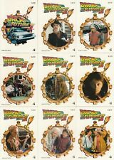 1989 TOPPS - BACK to the FUTURE - FULL 11 INSERT STICKER CARD SET - V/G COND