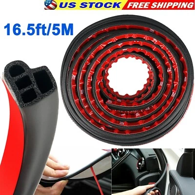 Tira de sello de puerta de coche en forma de L para Ford 5M capó borde maletero goma resistente al clima EE. UU. Foto 1 de 4