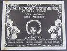 Original 1968 Jimi Hendrix Konzertflyer Handschein für Vancouver Kanada
