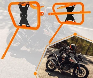 "SADDLE STAY LH & RH, ORANGE - BLACK" FIT FOR KTM ADVENTURE 390 - Picture 1 of 6