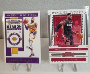 2019-20 Panini Contenders Lebron James Winning Ticket & Base - Picture 1 of 1