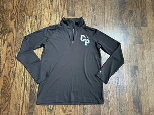 CAROLINA PANTHERS Football Black Half Zip Light Weight Pullover Champion Youth L - Bild 1 von 3