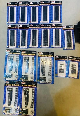 Atlas Code 80 N Scale Track Bundle of various types NEW - Image 1 of 4
