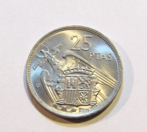 Spanien 1957 (58) 25 Peseten unz Münze - Bild 1 von 5
