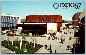 Montreal Kanada 1967 Expo 67 Postkarte Telefonverband Kanada Pavillon - Bild 1 von 2