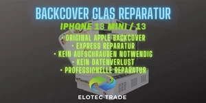 Apple iPhone 13 Mini / 13 Backcover Glas Reparatur Originalqualität Express! - Bild 1 von 8