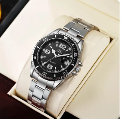 HIHigh Quality Top Brand Relogio Masculino Men Quartz Watches Fashion Calendar S - Image 1 of 2