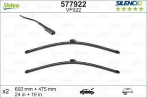 SPAZZOLA TERGI SILENCIO FLAT BLADE ANTERIORE SINISTRA COPPIA 600mm + 475mm - Foto 1 di 1