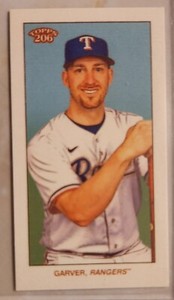 2022 Topps 206 Wave 4 - Mitch Garver Cycle Back / 25 Made. - Texas Rangers