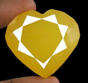 234.30 Ct Madagascar Treated Yellow Sapphire Heart Shape Gems Valentine's Deals