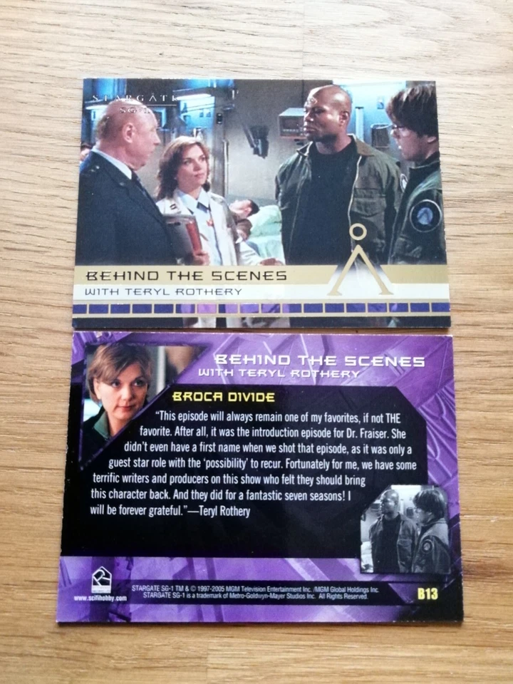 Stargate Season 7 Behind the Scenes Insert Trading Card B13 - Bild 1 von 1