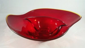 Viking Ruby Red Oblong Divided Relish Dish #1160 8" wide - Picture 1 of 1